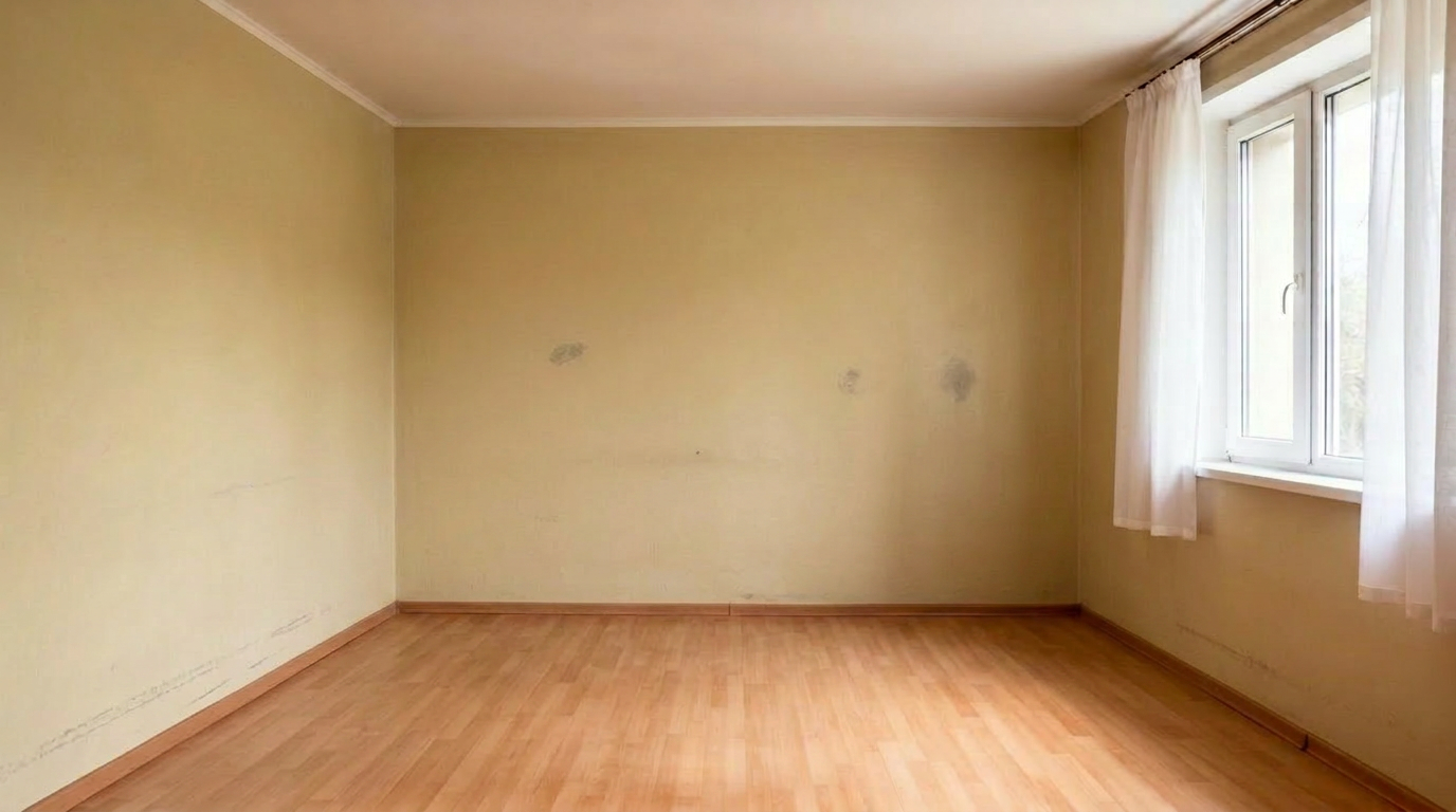 Living room transformation — before